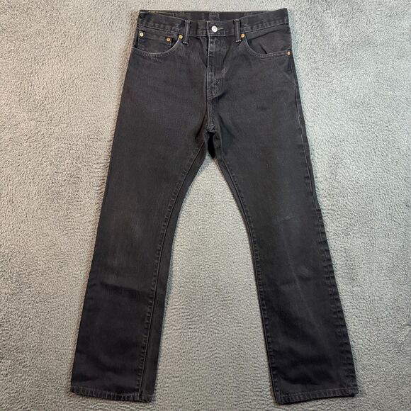 Levis Jeans Mens 31x32 Black 517 Bootcut Denim Cowboy Western - Picture 1 of 16